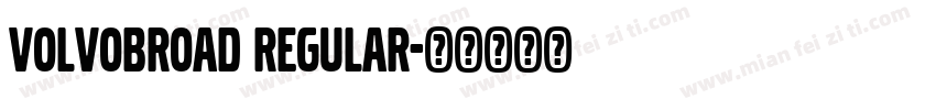 VolvoBroad Regular字体转换
